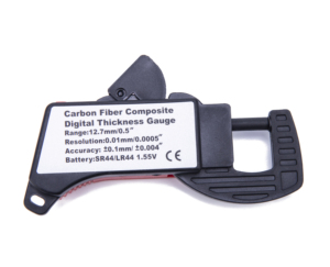 Digitales Kunststoff-Dickenmessgerät, Bereich 0–12,7 mm, Auflösung 0,01 mm, Dickenmessgerät für Papier/Folie/Stoff/Klebeband - Product Image 5