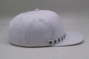 Frente Impreso Encaje Factura de Encargo Plana Blanco Llano Blanco Del Casquillo Del Snapback Hats - Product Image 4