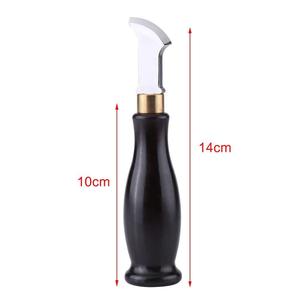 Stainless Steel Leather <strong>Edge</strong> Creasing <strong>Tool</strong> with Ebony Wood Handle for Marking Creaser Decoration - Product Image 3