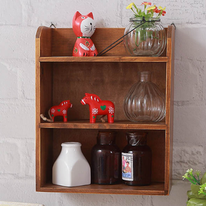 Tạp Hóa Bằng Gỗ Nhiều Lớp Máy Tính Để Bàn Sáng Tạo Hộp Mỹ Phẩm Giá Gỗ Rắn. - Product Image 3