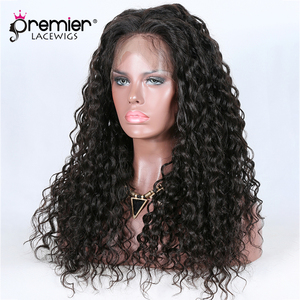 Perruque Lace Frontal Wig 360 brésiliennes, perruques cheveux naturels, vierges, alignées, cuticules, boucles naturelles, 12A, pour femmes noires - Product Image 2