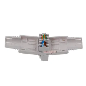 Conector modular utp sem ferramentas rj45, conector utp sem blindado cat6a