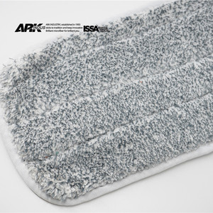 Microfibre d'ouatine de corail de peluche humide crochet et boucle industriels tampon de vadrouille manche en tissu sec vadrouille humide - Product Image 1