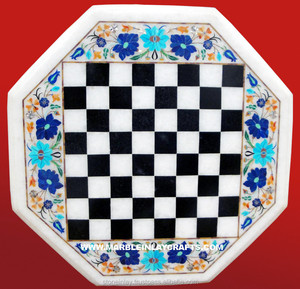 <b>Chess</b> Marble <b>Table</b> Top - Product Image 1