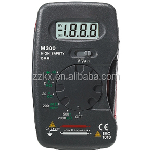 Poche Taille LCD Multimètre Numérique MULTIMÈTRE NUMÉRIQUE VOLTMÈTRE AMPÈREMÈTRE <span class=keywords><strong>OHM</strong></span> MÈTRE M300 - Product Image 1