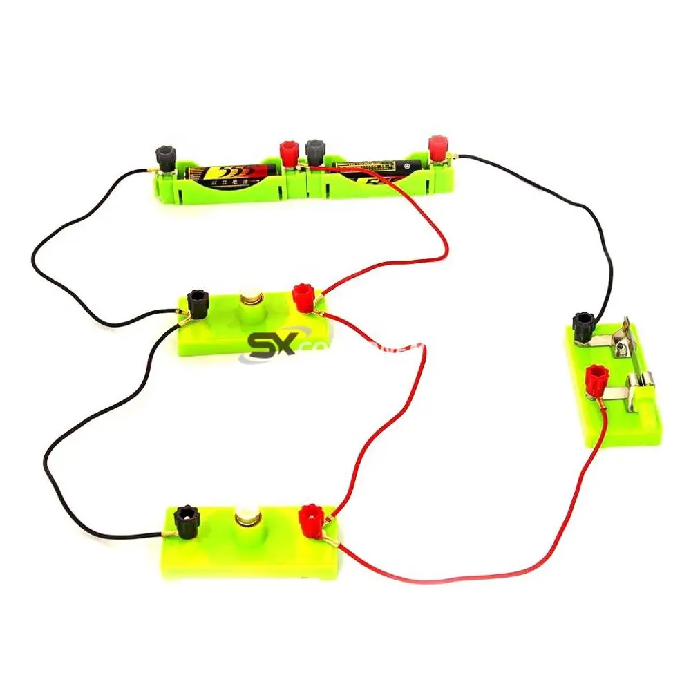 Children School Science Electric Circuit Educational Kit Light Discovery Intelligence Develop Learning Toys circuits for kids