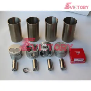 Untuk Nissan Forklift QD32 Mesin Cylinder Liner Kit QD32 Piston + Cincin Silinder Lengan