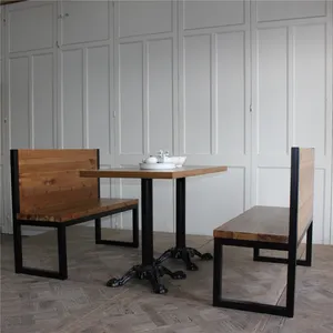Винтажная ресторанная мебель, обеденный стол и 4 стула оптом