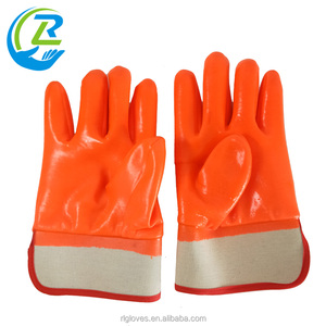 Forro de algodón naranja completo recubierto PVC inmersión - Product Image 3