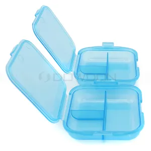 Kotak Wadah Pil Plastik Kecil, Tempat Penata Obat Mini Unik