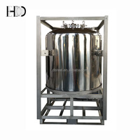 Réservoirs IBC en acier inoxydable de qualité alimentaire Wanlong OEM de haute qualité, 1000 L, écologiques