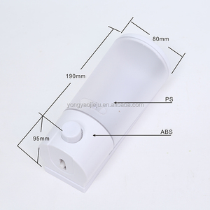 Dispensador de Jabón Adhesivo Moderno de 380 ml, Bomba Manual de Plástico ABS, Montaje en Pared sin Taladro, Tornillos para Cocina y <span class=keywords><strong>Baño</strong></span> - Product Image 4