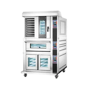 Commercial 3 kinds electric hot air convection steamer oven ferment oven combi oven