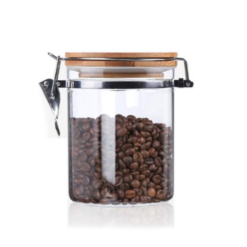 Glass Jar With Lids Kitchen Storage Canisters Glass Jar For Food Use