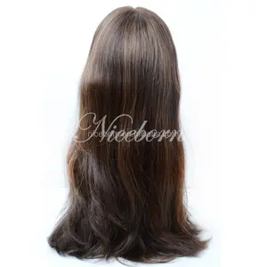 Wholesale Human Hair virgin european hair ponytail jewish wig For  Discreteness 