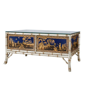 Tarzı el boyama ahşap 4 bacaklar sehpa oturma odası merkezi masa lüks geleneksel çin benzersiz tasarım oturma odası katı - Product Image 3