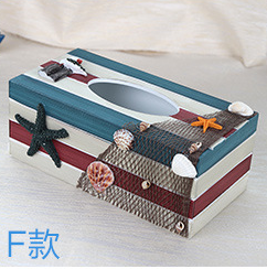 <span class=keywords><strong>Med</strong></span> estilo tejido caja de madera cubierta Oficina de fantasía Decoración de mesa para el personal - Product Image 6