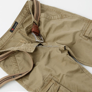 <span class=keywords><strong>Pantaloni</strong></span> <span class=keywords><strong>Cargo</strong></span> Chino <span class=keywords><strong>Kaki</strong></span> da Uomo Estivi Traspiranti Eco-Friendly in Twill Pesante a Vita Media Casual - Vendita all'Ingrosso - Product Image 3