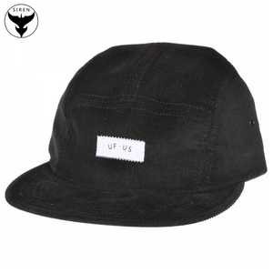 Casquette de camping en velours côtelé, <span class=keywords><strong>cinq</strong></span> panneaux personnalisés, créez votre propre 5 panneaux avec étiquette tissée - Product Image 1