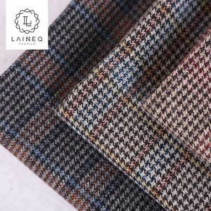 2019 nuevos productos de lana de cuadros glen plaid tela de franela