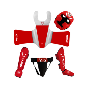 Équipement <span class=keywords><strong>de</strong></span> protection Wolon en cuir PU pour l'entraînement au Sanda, jaune/rouge, taille M/L, pour la <span class=keywords><strong>boxe</strong></span> et la <span class=keywords><strong>salle</strong></span> <span class=keywords><strong>de</strong></span> <span class=keywords><strong>sport</strong></span> - Product Image 4