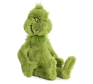 Customized Simulated Fantastic Stuffed Fury Animal Plush Green Monster