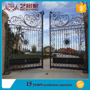 Nuevo diseño casa diseños de la <span class=keywords><strong>puerta</strong></span> principal, <span class=keywords><strong>Puerta</strong></span> de hierro forjado, Fábrica de la <span class=keywords><strong>puerta</strong></span> de entrada - Product Image 1