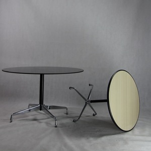 cổ điển nhôm cơ sở cuộc họp bàn tròn với đầu kính - Product Image 3