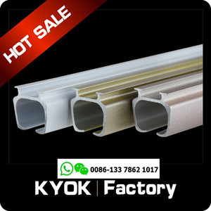 KYOK Wifi Đôi Theo Dõi Rèm Đường Sắt Cho Trang Chủ Rèm Theo Dõi Tàu Lượn Nhựa Nhôm Linh Hoạt Uốn Cong Rèm Đường Sắt - Product Image 4