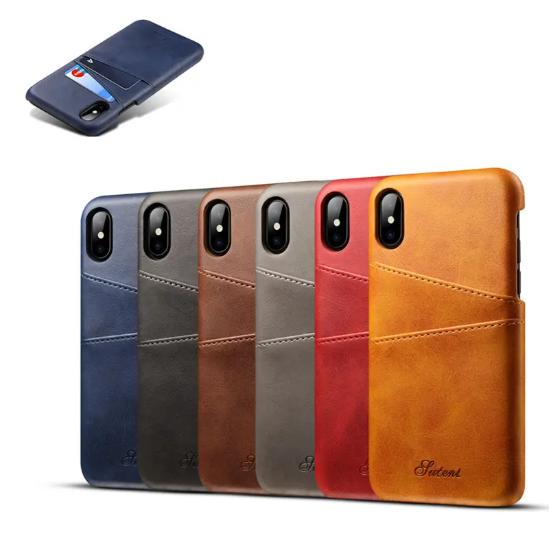 Кожаный чехол для iphone 8, кожаный чехол с отделением для карт для iphone x