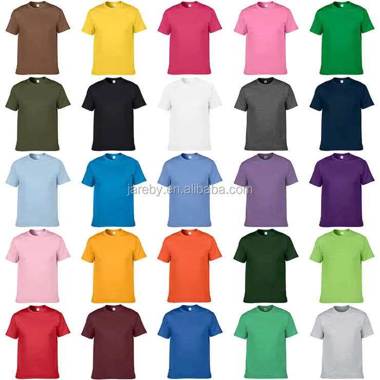 multiple colors plain t-shirts unisex 100 cotton promotional t shirt