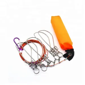 Hot Koop Gratis Monster Rvs Float Vis String Stok Vissen Lock Visgerei