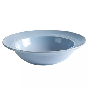 Ciel bleu couleur hôtel de service rond forme <span class=keywords><strong>comestible</strong></span> porcelaine bisque plaques 8 pouce <span class=keywords><strong>assiette</strong></span> à soupe en céramique - Product Image 1