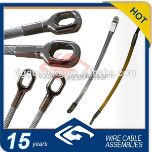 Precio al por mayor barato recubierto de PVC <span class=keywords><strong>cable</strong></span> de <span class=keywords><strong>acero</strong></span> galvanizado con ojales tipo Crimp terminal - Product Image 6