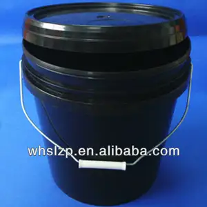 10L màu đen và xô nhựa có nắp xử lý