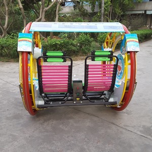 Al aire libre 360 grados de rotación paseo espacial coche juego atracciones mecánicas 2 asientos monedas 6 s coche feliz - Product Image 4