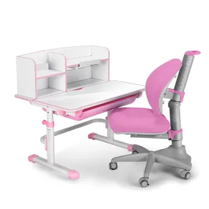 Puede elegir más especificaciones de Color ajustable en altura diseños niños mesa de estudio y silla conjunto