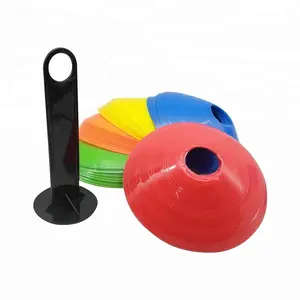 Cones para treinamento esportivo, equipamento de cone para futebol, cones de disco