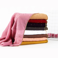 Usine Haut De gamme Strass En Mousseline De Soie Perlée Hijab Musulman Lady Turque Femmes Écharpe