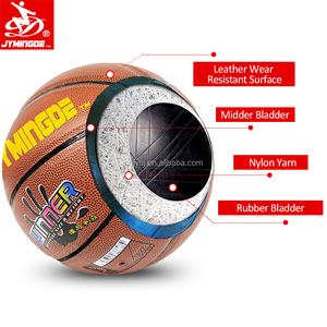 Top qualität kaffee farbe mini leder basketbälle größe 4 für jugendliche - Product Image 4