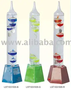 Galileo Thermometer With Led Light Stand