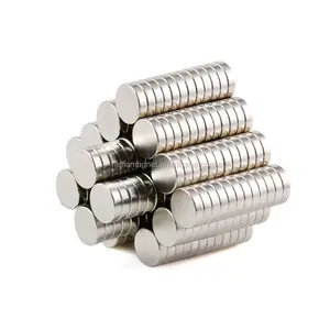 Small Magnets Nickel Coated Strong Power Small Round Ndfeb Magnet N35 N38