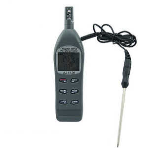 AZ8726 กล้องดิจิตอล Psychrometer จุดน้ำค้างด้วยการสอบเทียบเครื่องปั่นเกลือ