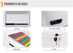 عالية الجودة مكتب الأثاث طليق الصلب المعادن خزانات الملفات - Product Image 3