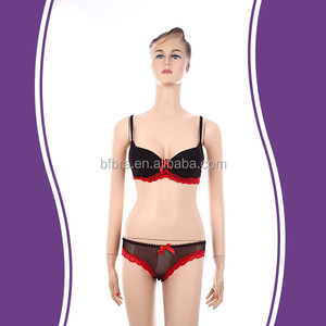 Élégant nylon <span class=keywords><strong>rouge</strong></span> dentelle transparente push up femme sexy soutien - <span class=keywords><strong>gorge</strong></span> ensemble - Product Image 1