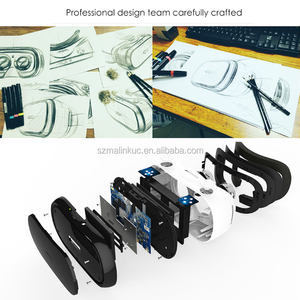 High quality 3d <span class=keywords><strong>vr</strong></span> virtual reality glasses Blue film sex video google - Product Image 4