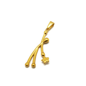 18k Yellow Gold Lucky Jewelry <strong>Italian</strong> <strong>Horn</strong> <strong>Charm</strong> for Mens Cornicello <strong>Necklace</strong> - Product Image 3