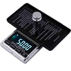 500g/0.01g 1000g 0.1g इलेक्ट्रॉनिक पैमाने पर सटीक पोर्टेबल जेब एलसीडी डिजिटल वजन बैलेंस ग्राम गहने पैमाने - Product Image 2