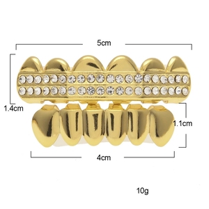 BES Hiphop <span class=keywords><strong>Grillz</strong></span> altın kaplama iki sıra <span class=keywords><strong>Rhinestone</strong></span> üst ve alt <span class=keywords><strong>Grillz</strong></span> Set Hip-hop erkek ağız diş izgaralar göbek takısı
