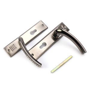 Manija de aluminio personalizada para sala de estar, placa de hierro, trust popular, cerradura de puerta media - Product Image 3